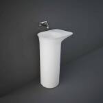 RAK-Valet Matte White Free Standing Pedestal Basin No Taphole