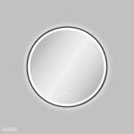 Fienza Reba LED Matte Black Framed Mirror, 700mm