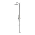 Nero Zen SS316L Outdoor Free Standing Shower Column Brushed Nickel