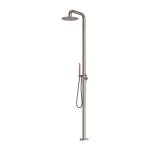 Nero Zen SS316L Outdoor Free Standing Shower Column Brushed Bronze