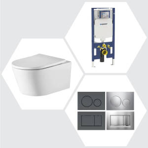 Geberit Oliveri Oslo Wall Hung Rimless Toilet Suite