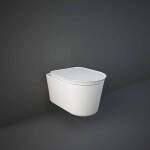 RAK Valet Matte White Wall Hung Pan