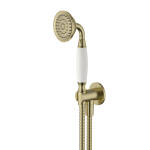 Modern National Bordeaux Hand Shower on Bracket Brushed Gold