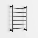 Modern National Medoc Federation Classic 6 Bar Heated Towel Rail Matte Black