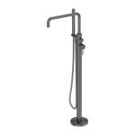 Nero Zen SS316L Freestanding Bath Mixer With Outdoor Shower Hose  Graphite