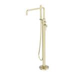 Nero Zen SS316L Freestanding Bath Mixer Brushed Gold