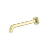 Nero Zen SS316L 230mm Round Basin/Bath Spout Only Brushed Gold