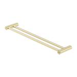 Nero Zen SS316L 600mm Double Towel Rail Brushed Gold