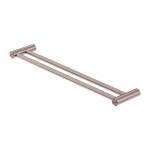 Nero Zen SS316L 600mm Double Towel Rail Brushed Bronze