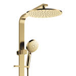 Fienza Empire Slim Deluxe Twin Shower, Urban Brass