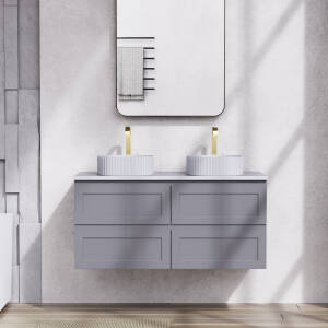 Fremantle 1200mm Wall Hung Matte Grey Vanity CABINET ONLY