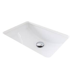 ADP Gravity Undermount Undercounter Basin Gloss White No Taphole