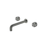 Nero Kara Wall Basin Set 217mm Spout Gunmetal Grey