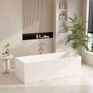 1500mm Orta Free Standing Bath Tub Multi Fit White No Overflow