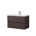 Stella Walnut 900 Wall Hung Vanity