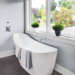 1500x750x680mm Evie Oval Bathtub Freestanding Acrylic Matt White Bath tub NO Overflow