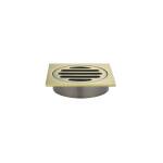 Meir Square Floor Grate Shower Drain 80mm Outlet - Gold