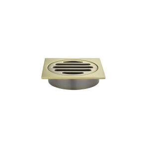 Meir Square Floor Grate Shower Drain 80mm Outlet - Gold