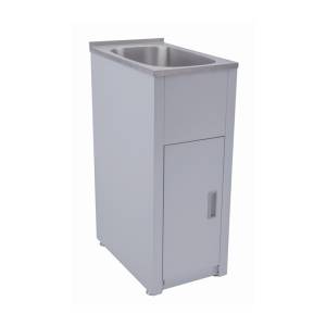 390x500x925mm 30L Stainless Steel Laundry Tub Cabinet Freestanding